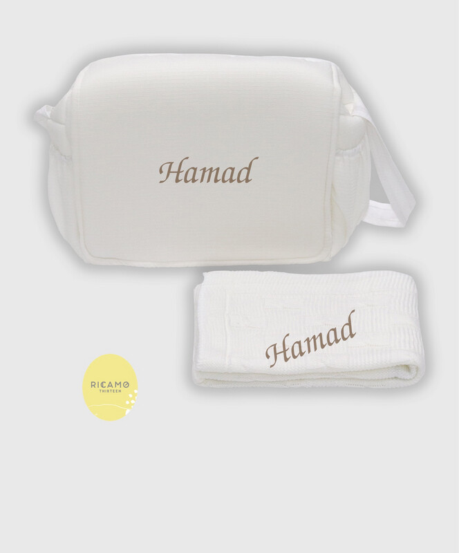 Bag With Off White Blanket 2
