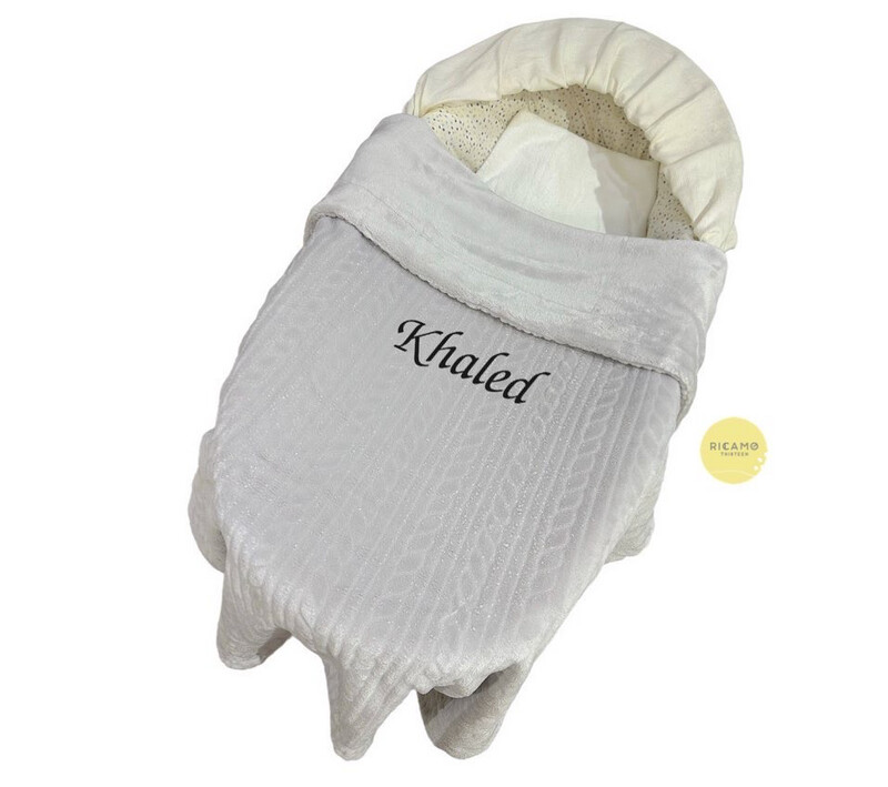 Grey G blanket