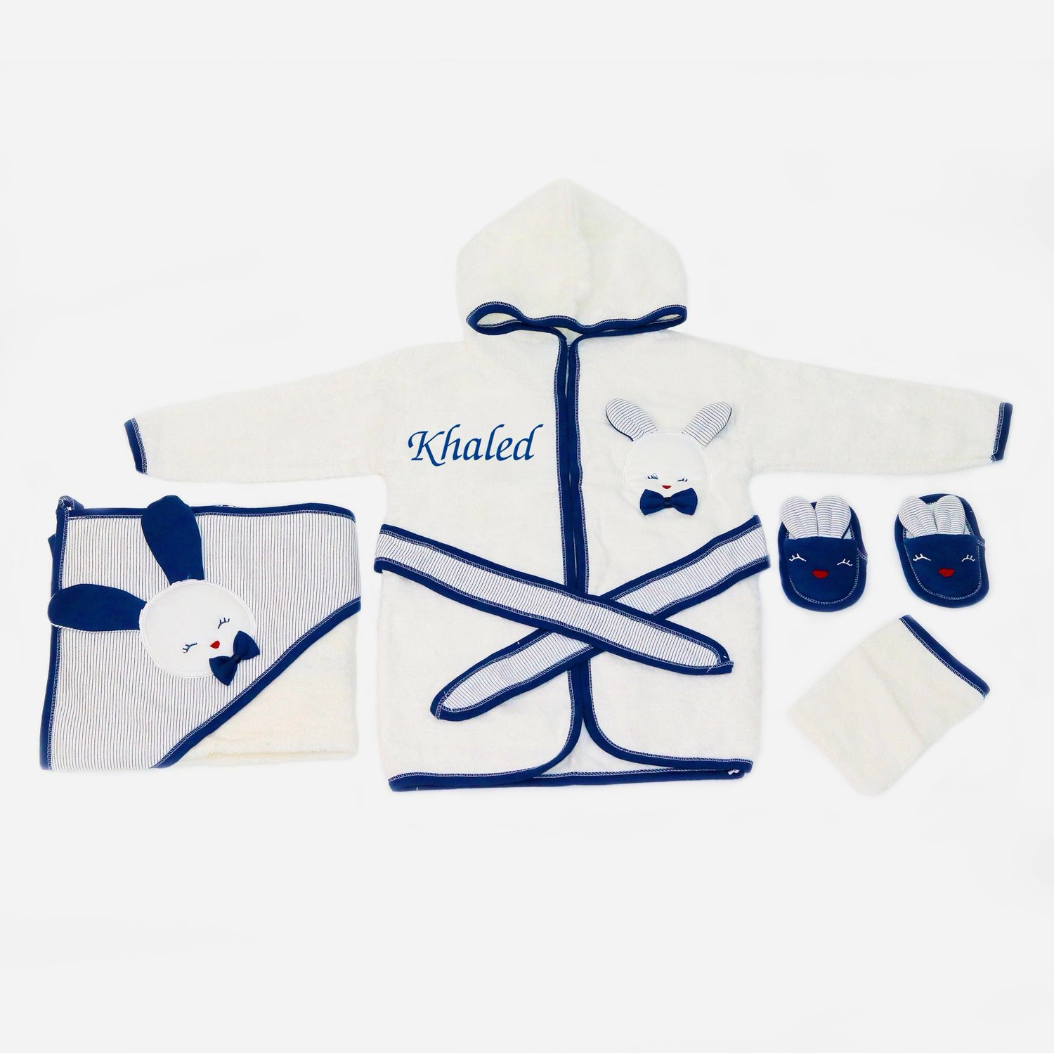 Blue Baby Bathrobe Set