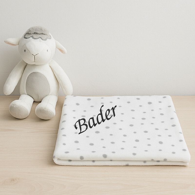 Blanket With Rabbit Pink