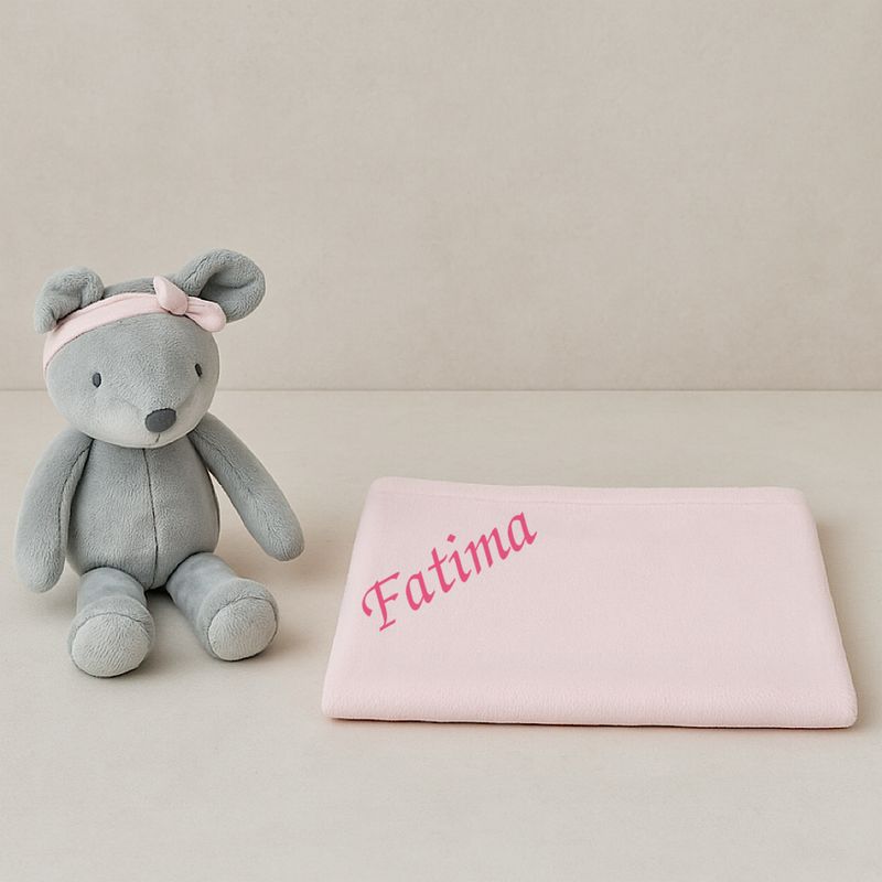 Blanket With Pink Cap