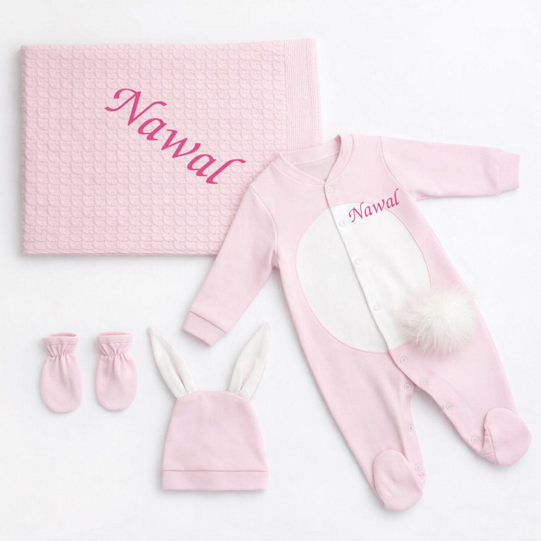 Pink rabbit set