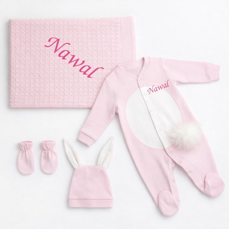 Pink rabbit set