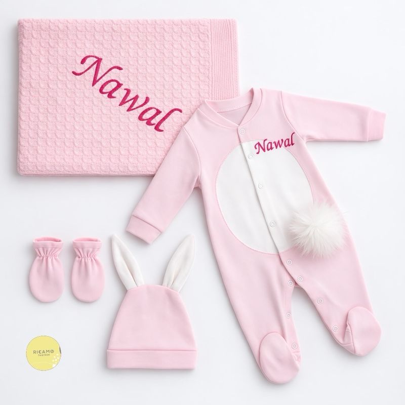 Pink rabbit set
