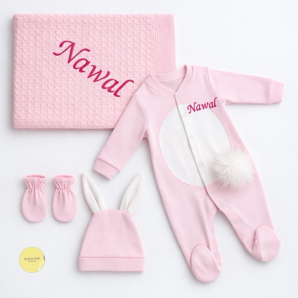 Pink rabbit set