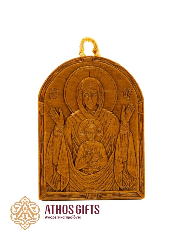 Wax Icon of Our Lady of the Sign