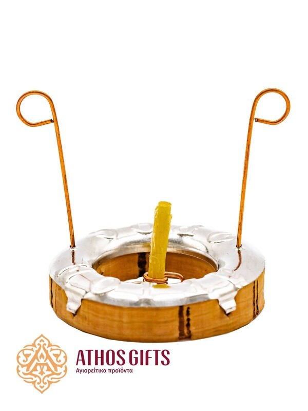 Cork float for oil lamp