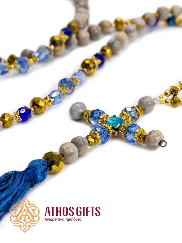 Tears of Virgin Mary and seed beads prayer rope 115 beads