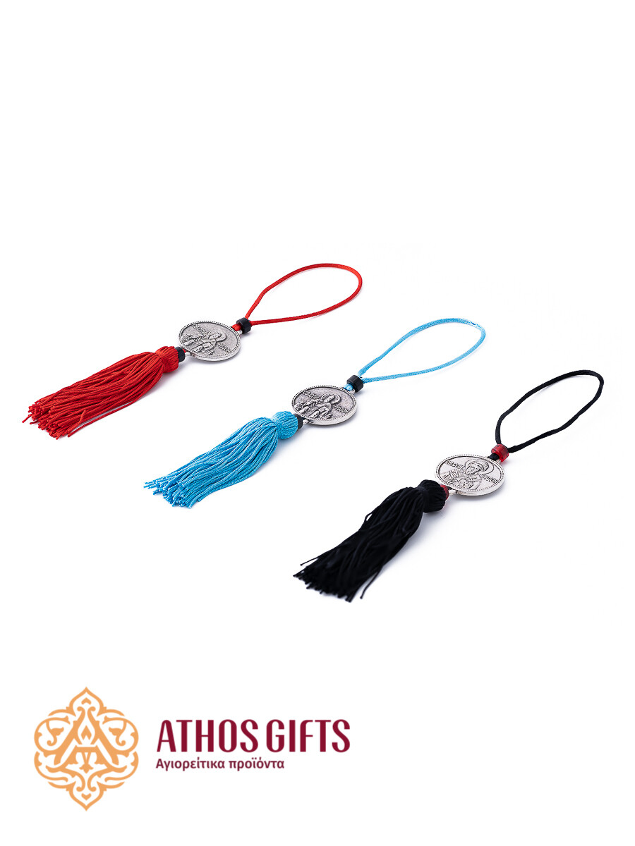 Saint Spyridon car mirror icon