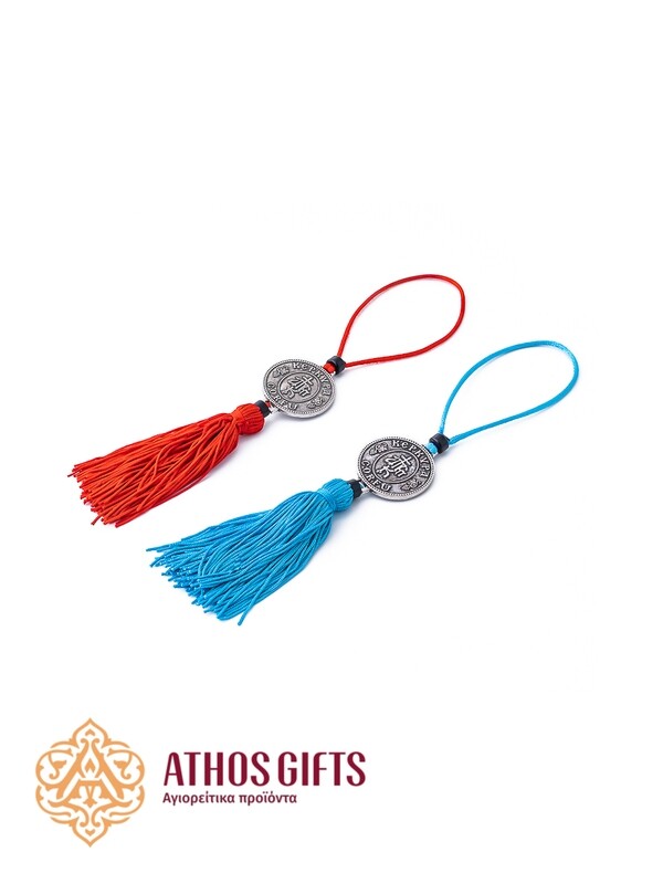 Saint Spyridon car mirror icon