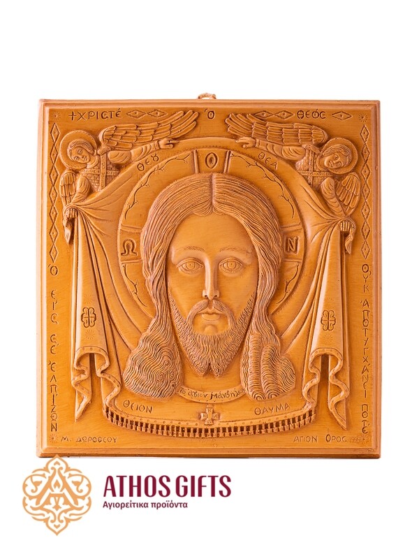 Holy Mandylion beeswax icon 22 cm