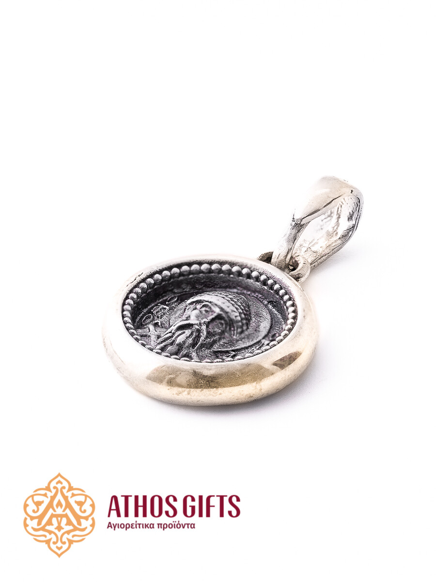 St. Spyridon silver pendant 1,5 cm, Metal: Silver