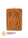 Basil of Caesarea beeswax icon 15 cm