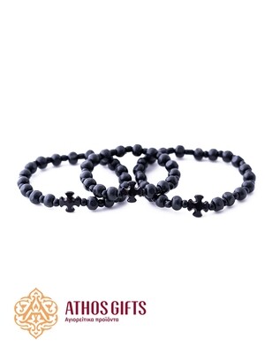 Handmade wooden bracelet with cross