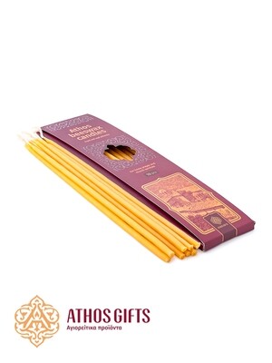 Athos beeswax candles set 10 items