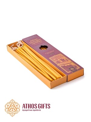 Athos beeswax candles set 20 items