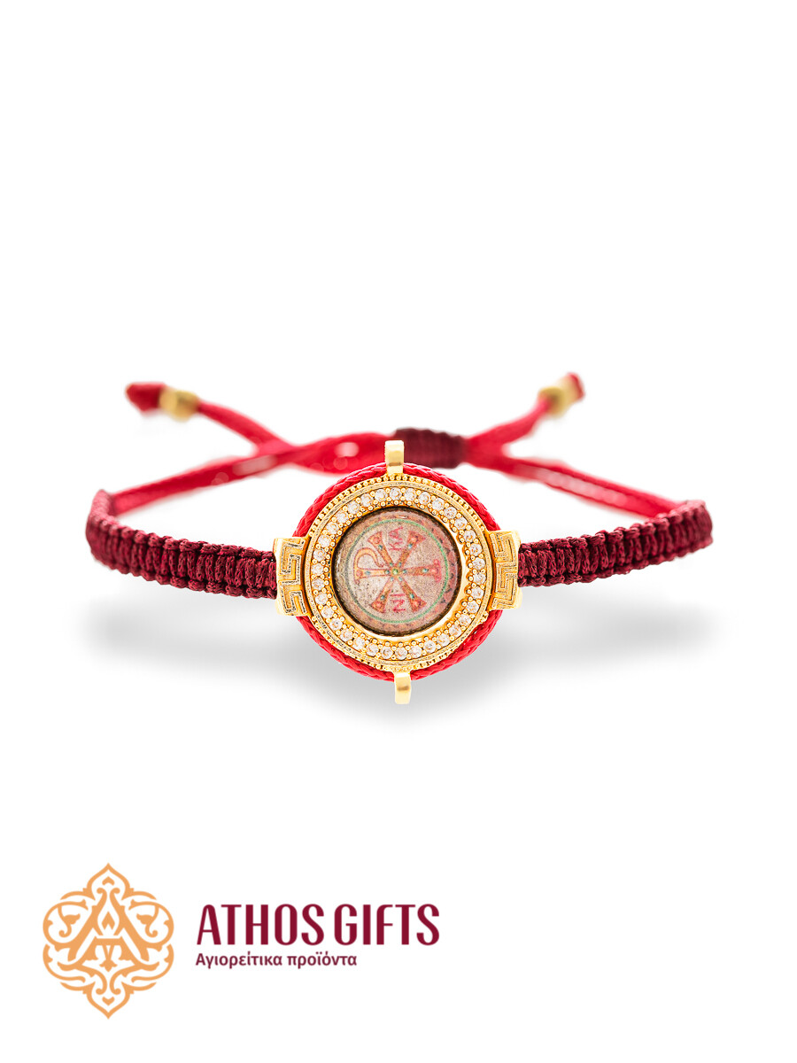 ΧΡ ΝΙΚΑ Braided Bracelet, Color: Red