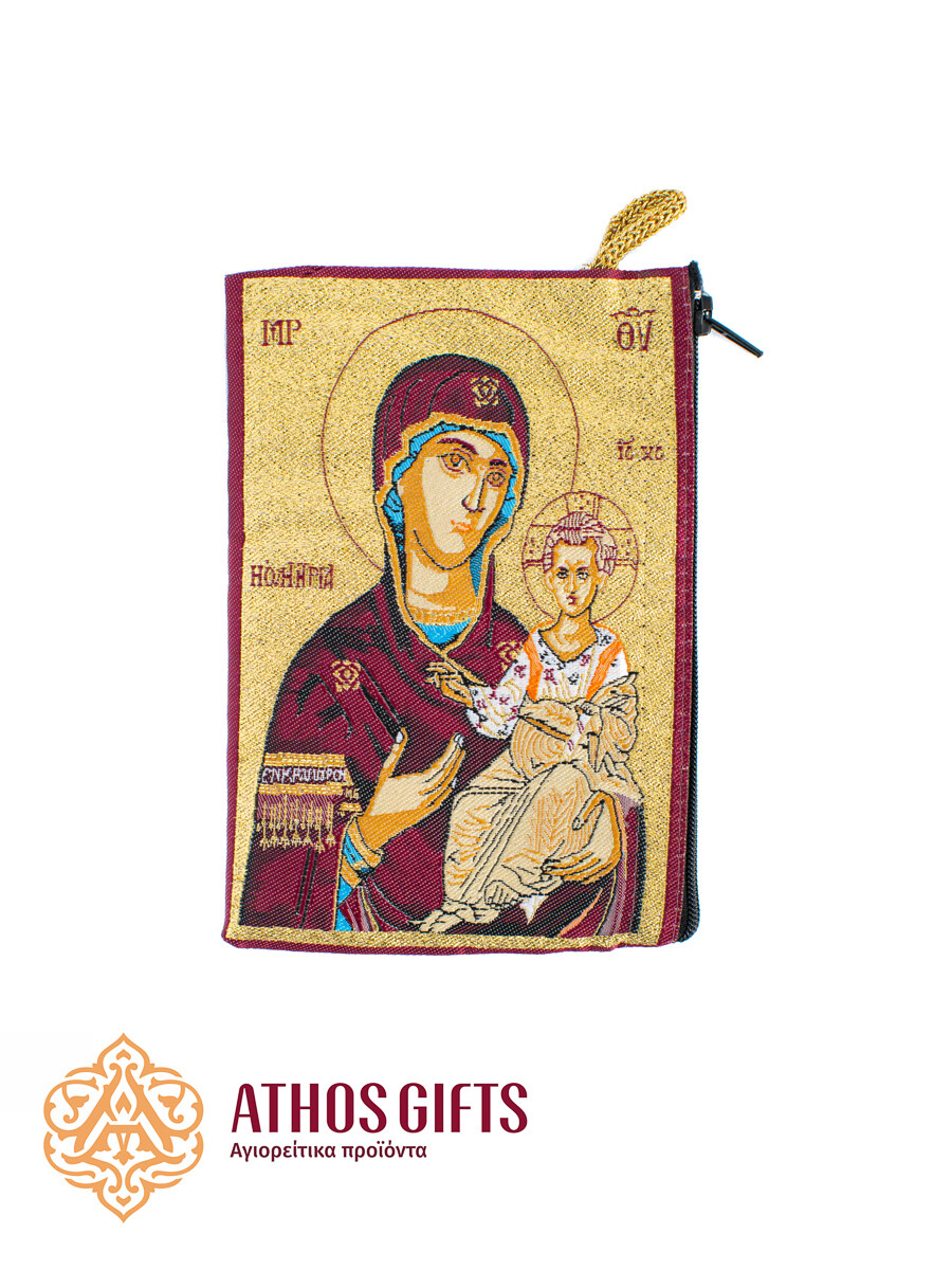 Embroidered Wallet Theotokos Hodegetria