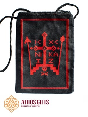 Antidoron Embroidered Zipper Pouch