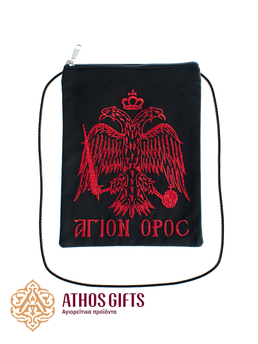 Antidoron Embroidered Zipper Pouch