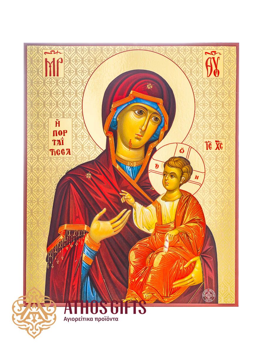 Theotokos Portaitissa, Size (cm): 8*10*0,6