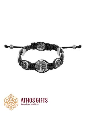 Braided bracelet with 7 icons