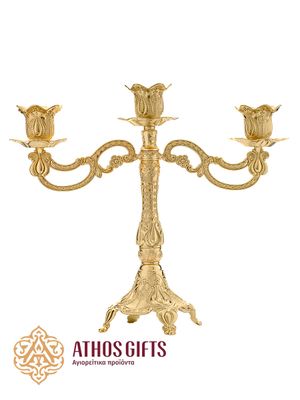 Gold Colored Candle Holder