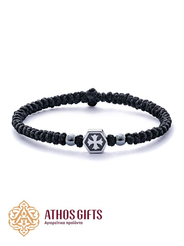Komboskini bracelet with metal icon