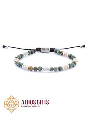Turquoise &amp; Amazonite Bracelet with Silver