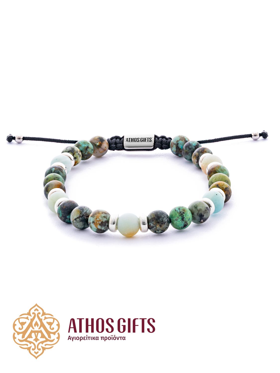 Turquoise &amp; Amazonite Bracelet with Silver