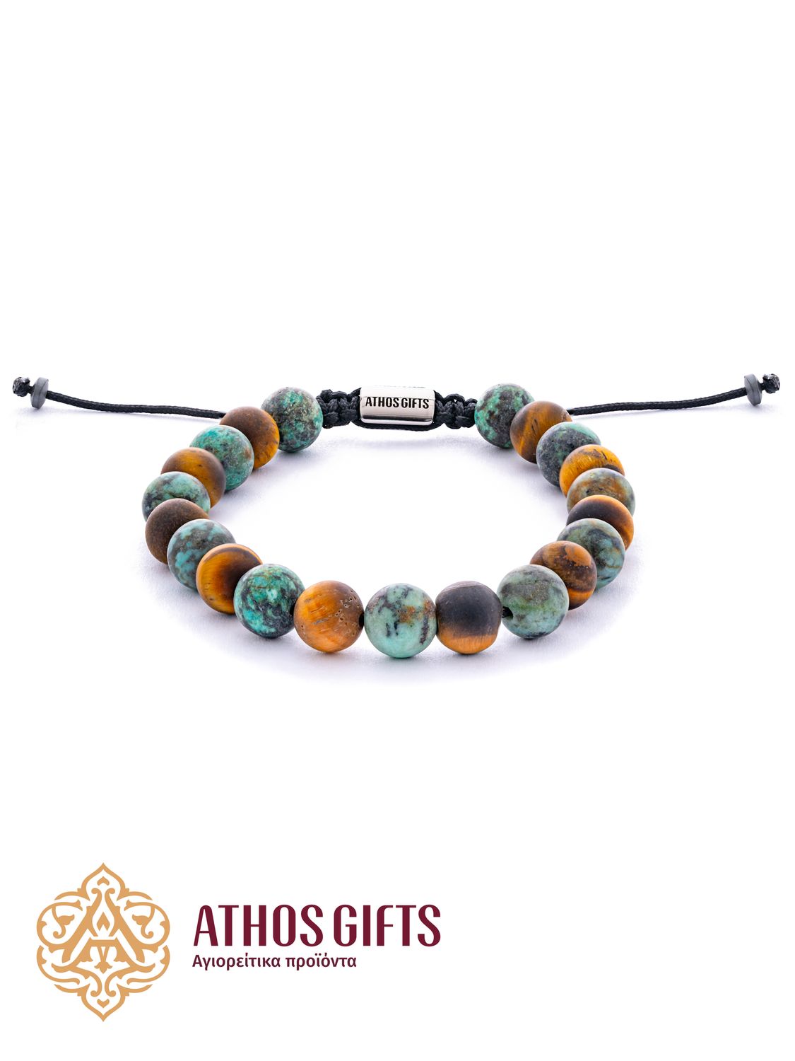 African Turquoise &amp; Tiger&#39;s Eye Bracelet