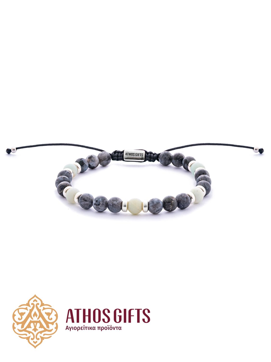 Labradorite &amp; Amazonite Bracelet with Silver