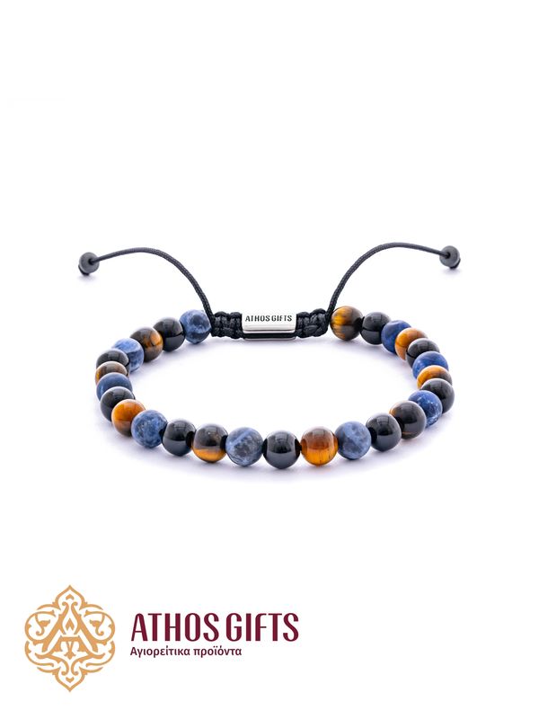 Tiger&#39;s Eye, Onyx &amp; Sodalite Bracelet