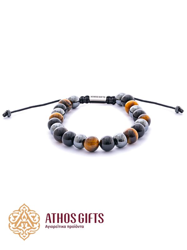 Tiger&#39;s Eye, Onyx &amp; Hematite Bracelet