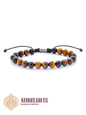 Tiger&#39;s Eye &amp; Onyx Bracelet
