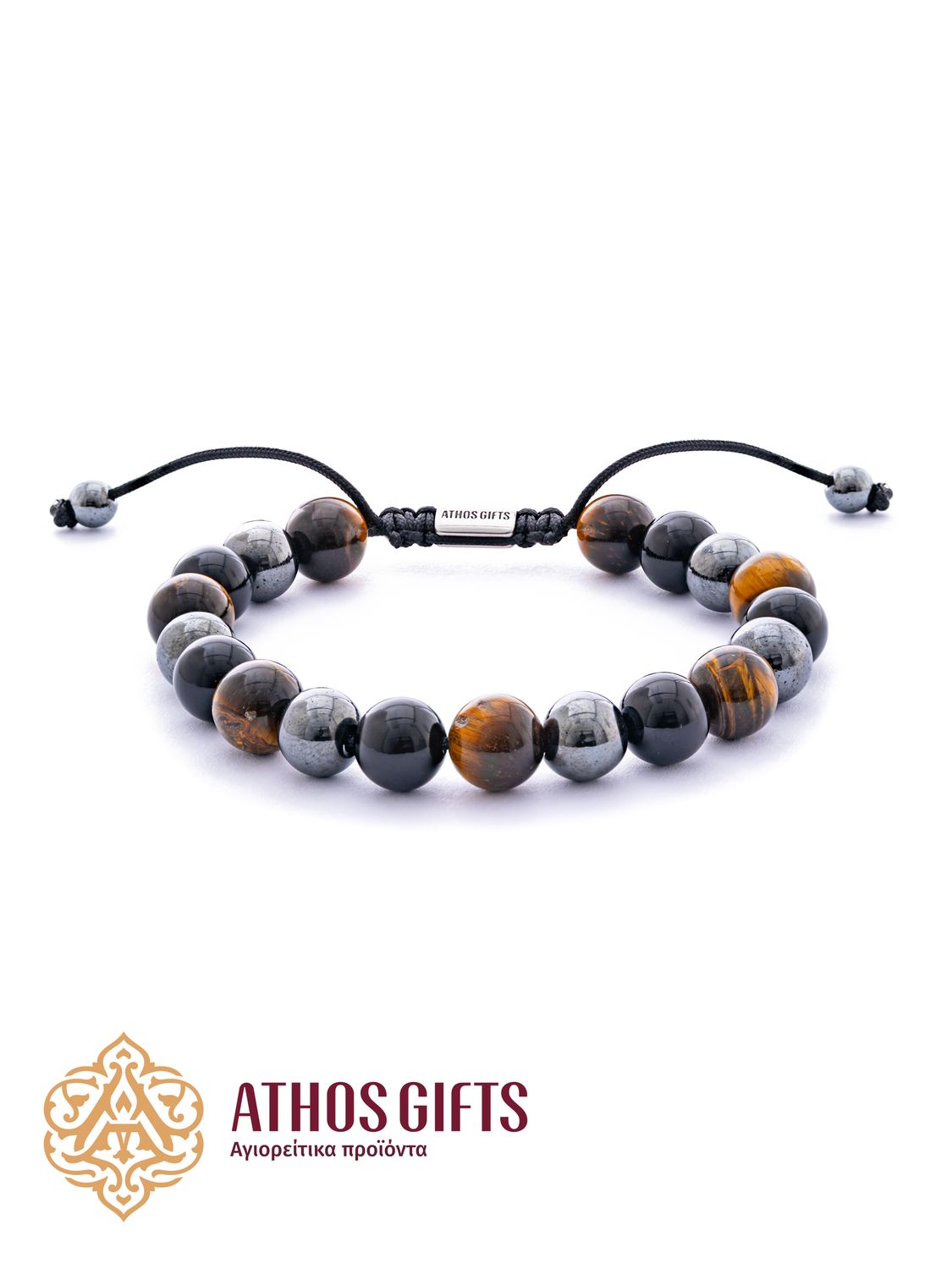 Tiger&#39;s Eye, Onyx &amp; Hematite Bracelet