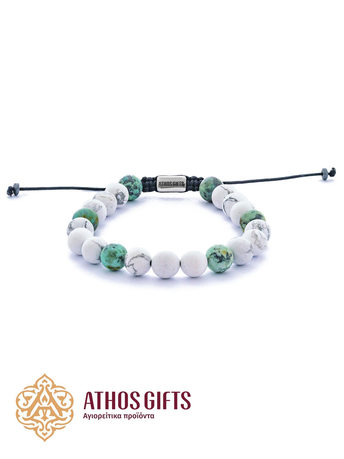 Howlite &amp; Αfrican Τurquoise Bracelet