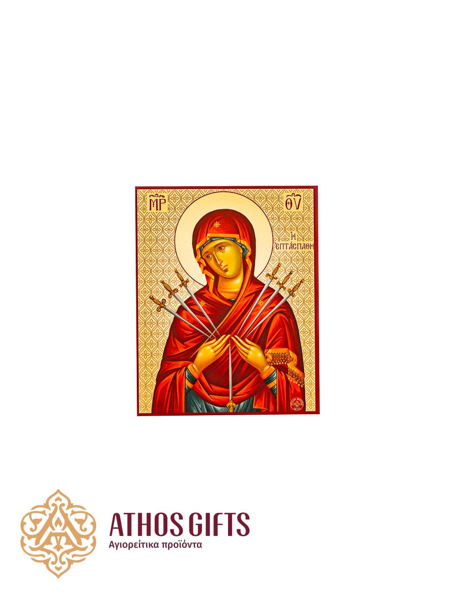 Theotokos of the 7 Swords, Size (cm): 8*10*0,6