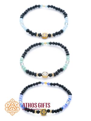 Bracelet with glass seed beads