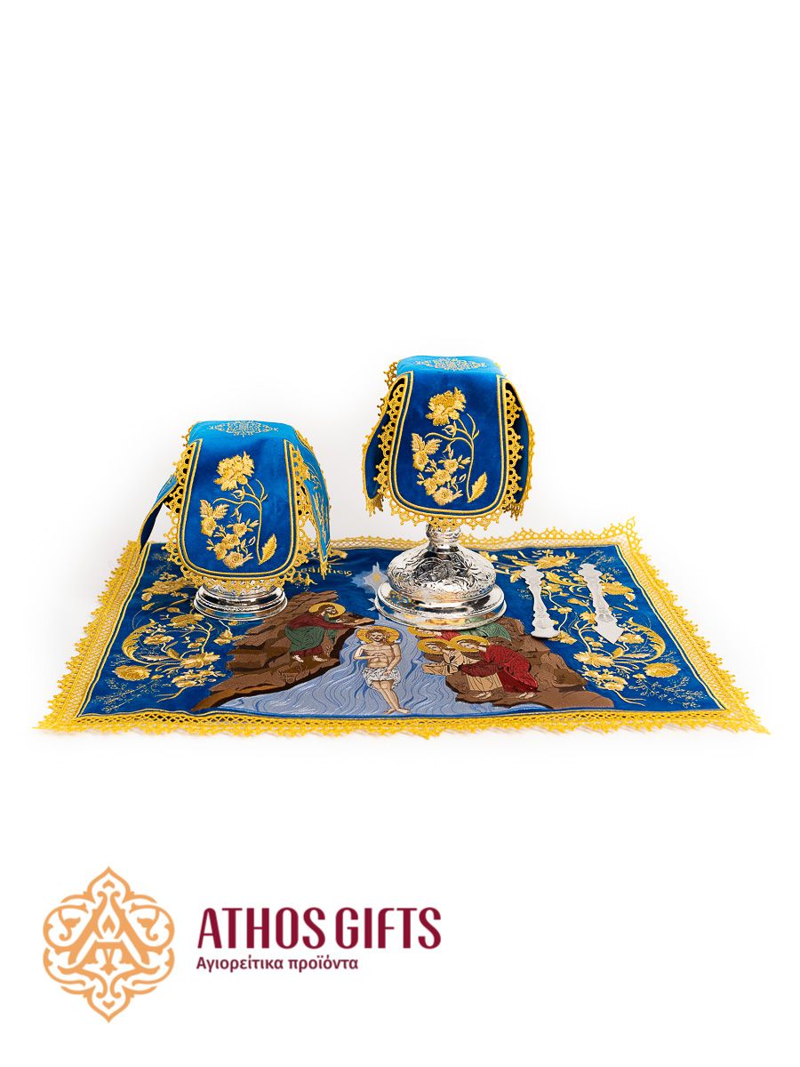 Aer and Chalice Veil Set &quot;Baptism of Jesus&quot;