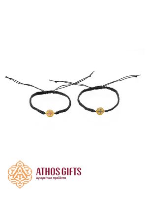 Braided bracelet with silver christogram