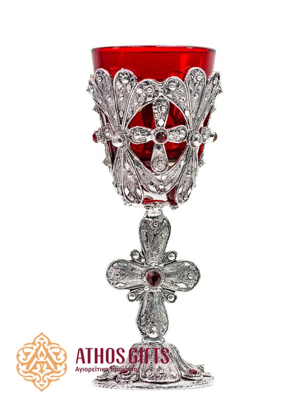Large altar glass candle
