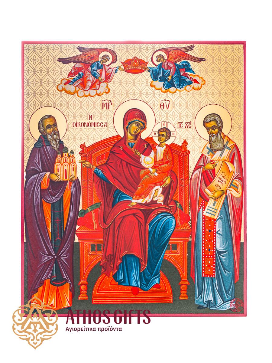 Theotokos Oikonomissa, Size (cm): 8*10*0,6