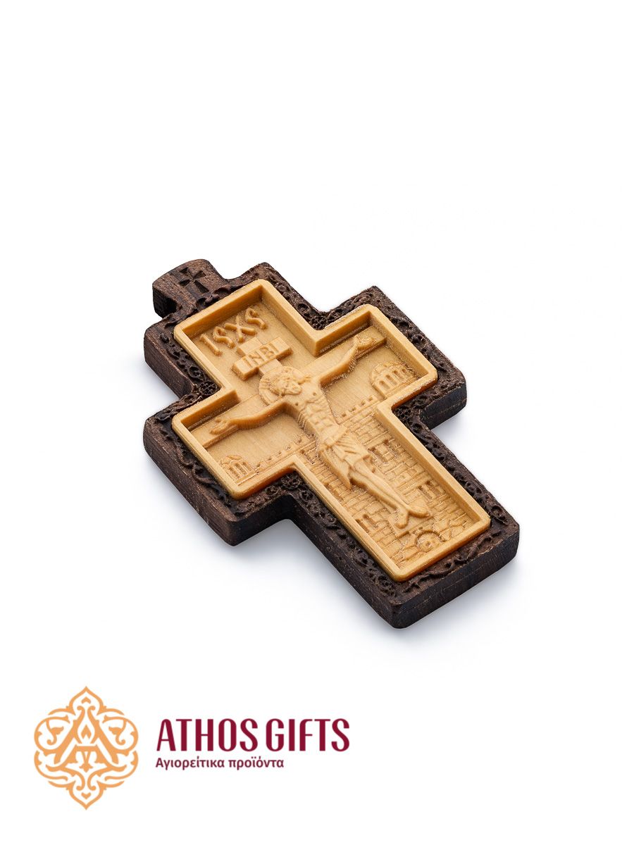 Carved Wooden Neck Cross