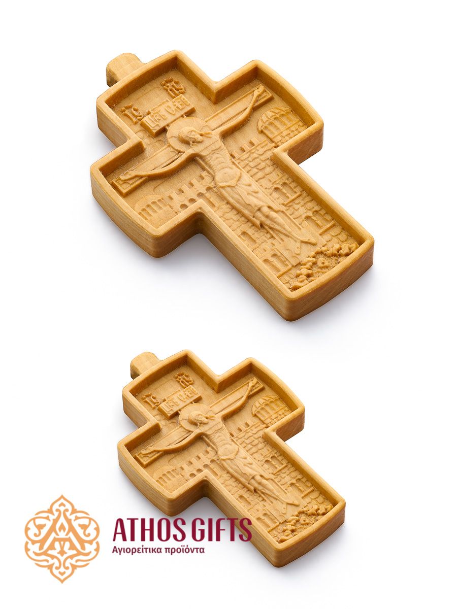 Carved Wooden Neck Cross