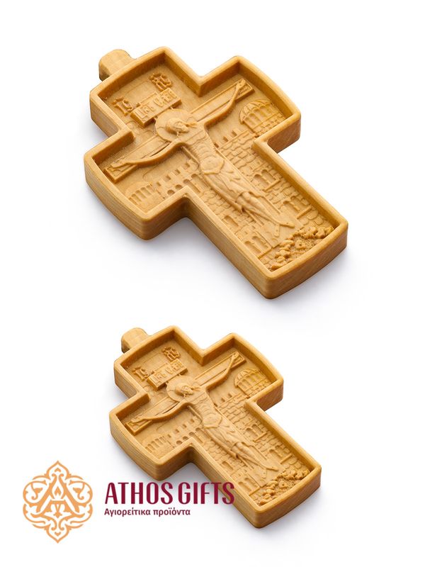 Carved Wooden Neck Cross