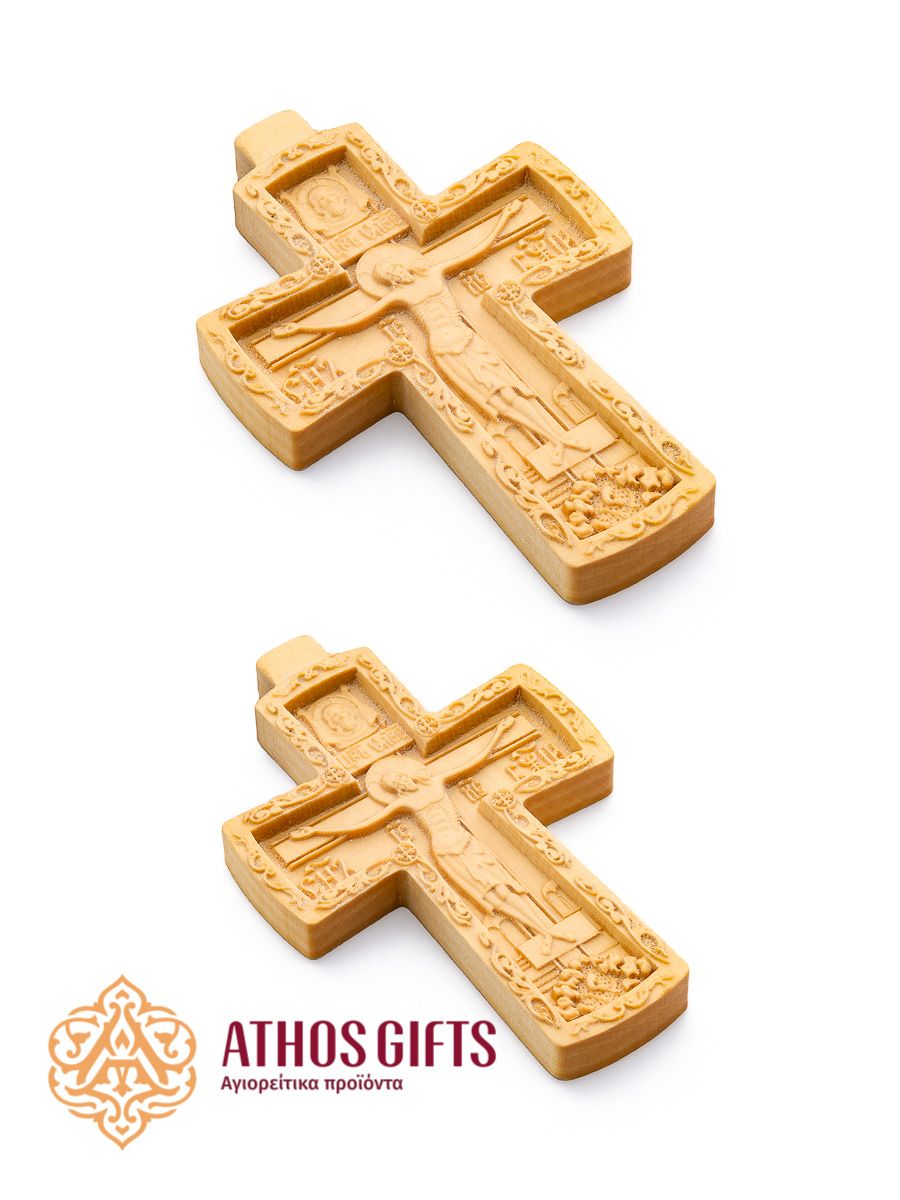 Carved Wooden Neck Cross