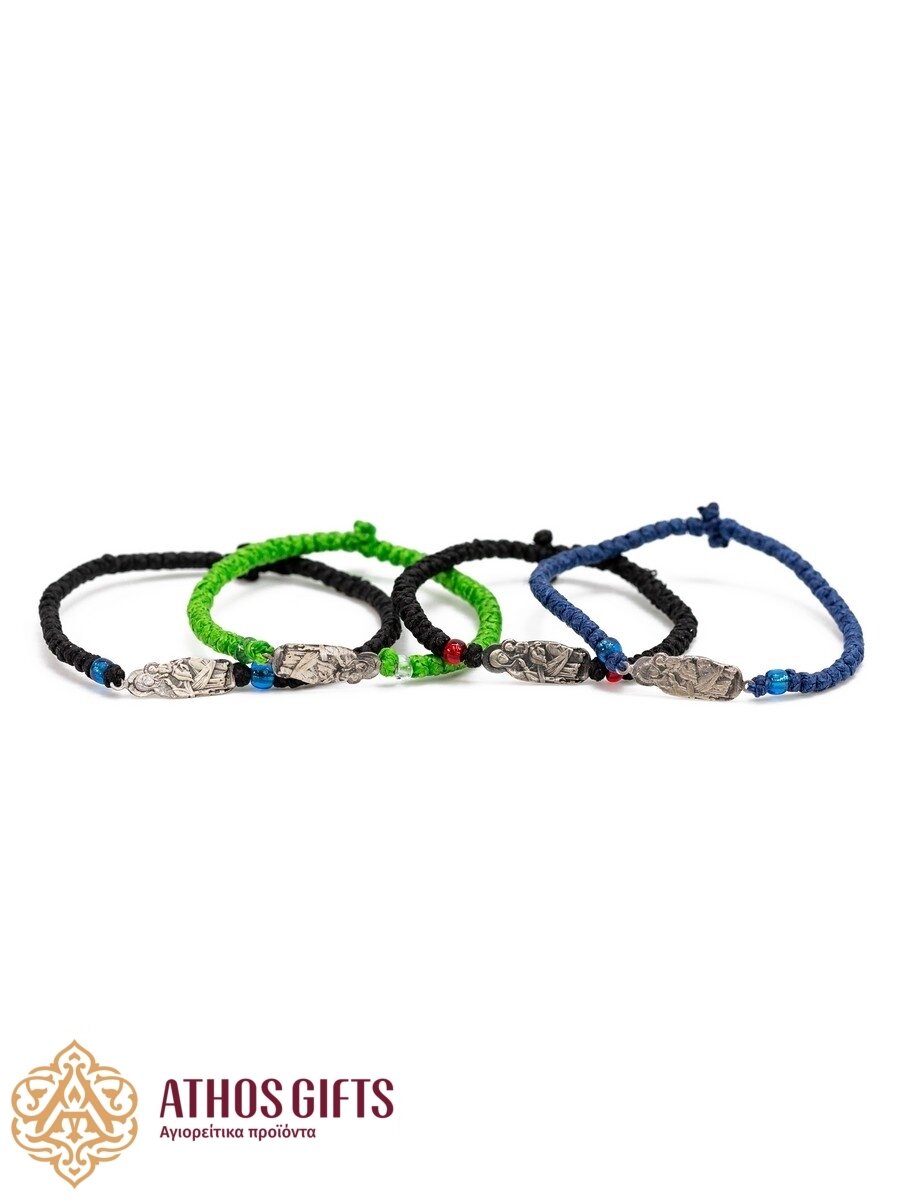 Bracelet with a silver icon depicting the Theotokos “Pantanassa”.
