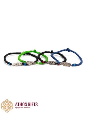 Bracelet with a silver icon depicting the Theotokos “Pantanassa”.