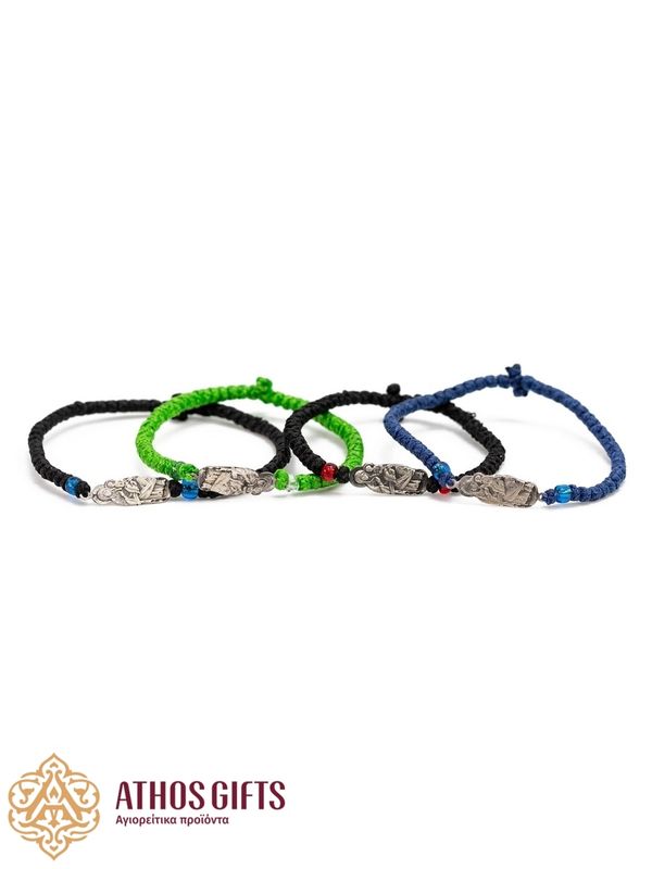 Bracelet with a silver icon depicting the Theotokos “Pantanassa”.